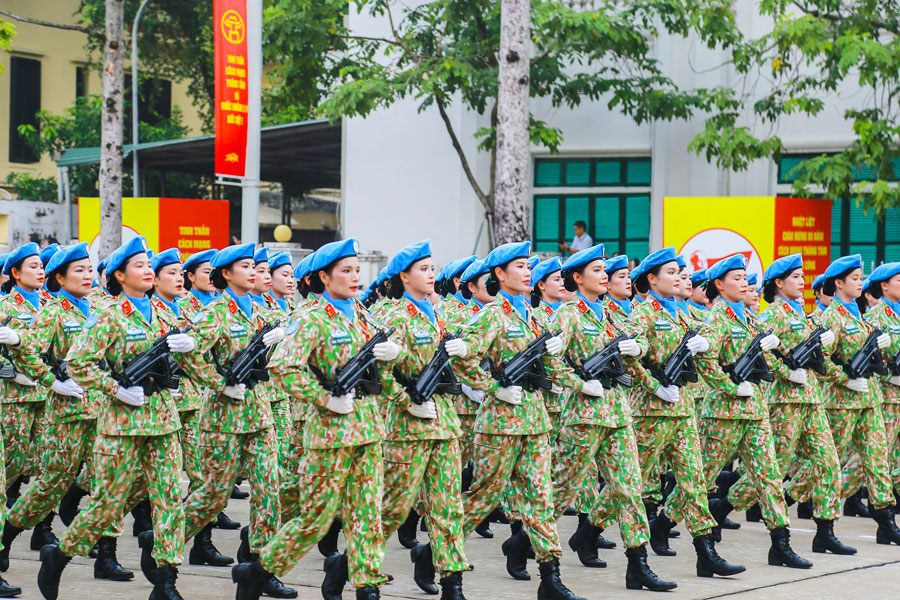Khối nữ Gìn giữ hòa bình Việt Nam luôn phát huy tinh thần độc lập, tự chủ, hữu nghị, hợp tác, thể hiện Việt Nam là bạn, là đối tác tin cậy, thành viên có trách nhiệm của cộng đồng quốc tế.