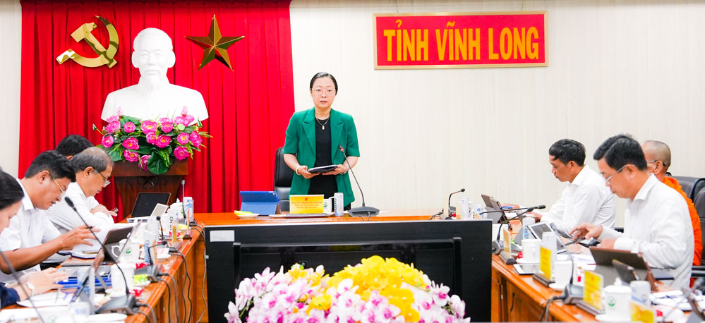 Phó Chủ tịch UBND tỉnh- Nguyễn Thị Quyên Thanh chủ trì cuộc họp BTC Tuần lễ Văn hóa, Thể thao và Du lịch.