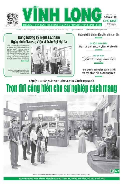 Mời bạn đọc xem báo in số 54 (6166) chủ nhật ngày 14/9/2025