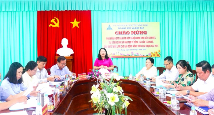 Khảo sát công tác đào tạo nghề, việc làm lao động nông thôn
