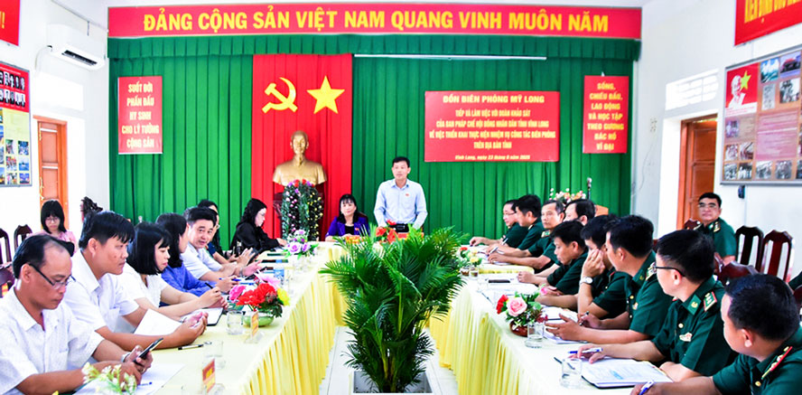 Ban Pháp chế HĐND tỉnh khảo sát thực hiện nhiệm vụ các Đồn biên phòng.