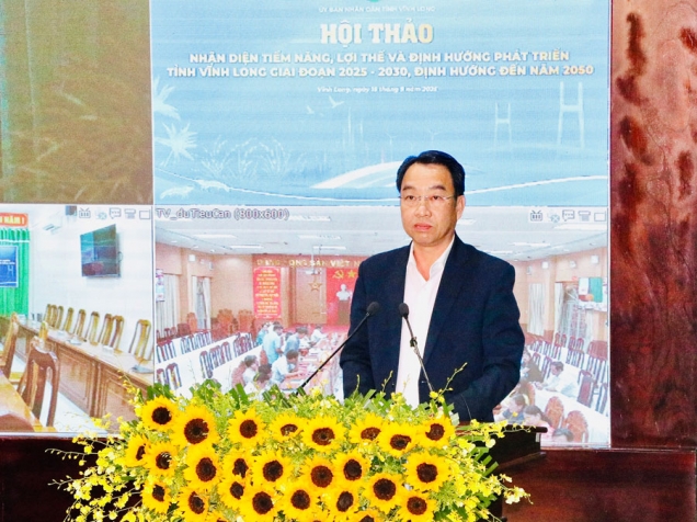 Hội thảo “Nhận diện tiềm năng, lợi thế và định hướng phát triển tỉnh Vĩnh Long giai đoạn 2025 - 2030, định hướng đến năm 2050”