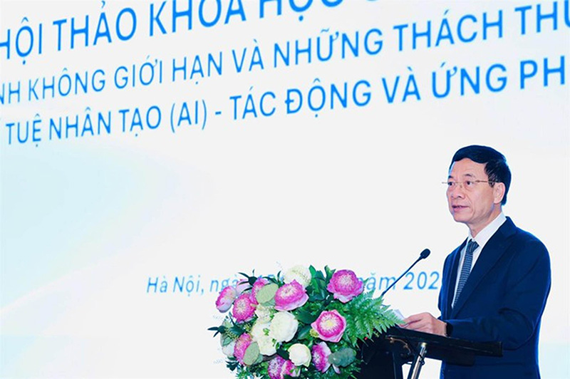 Bộ trưởng Bộ Khoa học và Công nghệ Nguyễn Mạnh Hùng.