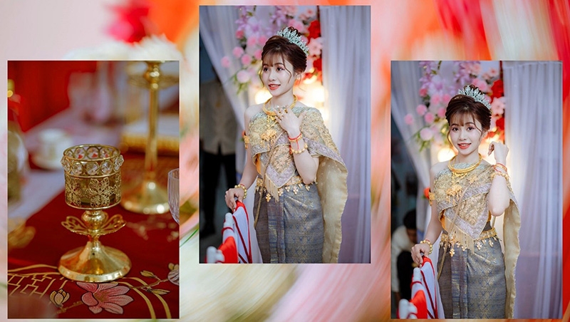 Áo và xăm pốt được giữ chặt bởi thắt lưng kim loại sáng bóng, làm nổi bật dáng vóc thanh thoát.