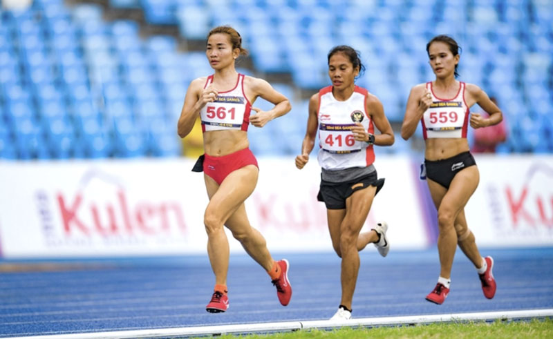 Nguyễn Thị Oanh (561) - niềm hy vọng vàng của điền kinh Việt Nam tại SEA Games 33 - Ảnh: NAM TRẦN