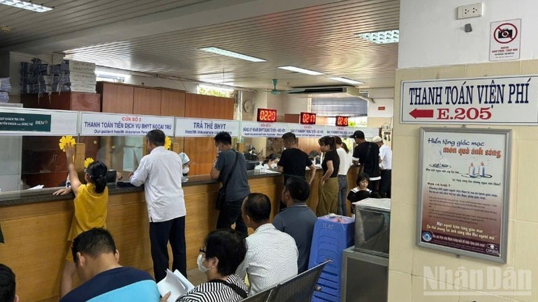 Bộ Y tế đề xuất miễn viện phí ở mức cơ bản trong phạm vi quyền lợi bảo hiểm y tế theo lộ trình, phù hợp với điều kiện phát triển kinh tế-xã hội của đất nước. (Ảnh: ĐỖ THOA)