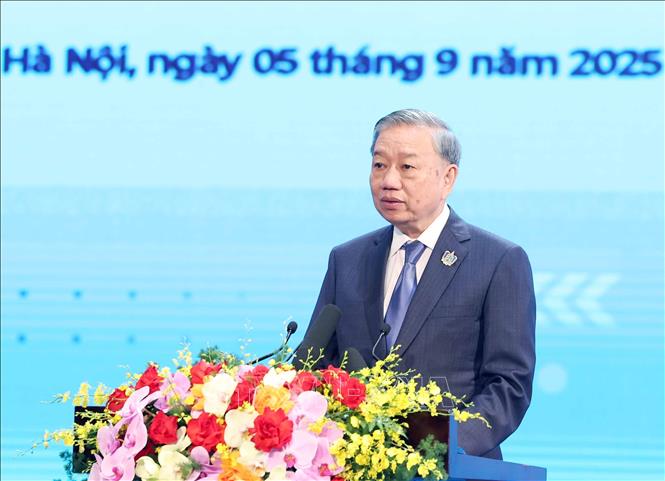 Tổng Bí thư Tô Lâm phát biểu. Ảnh: Thống Nhất/TTXVN

