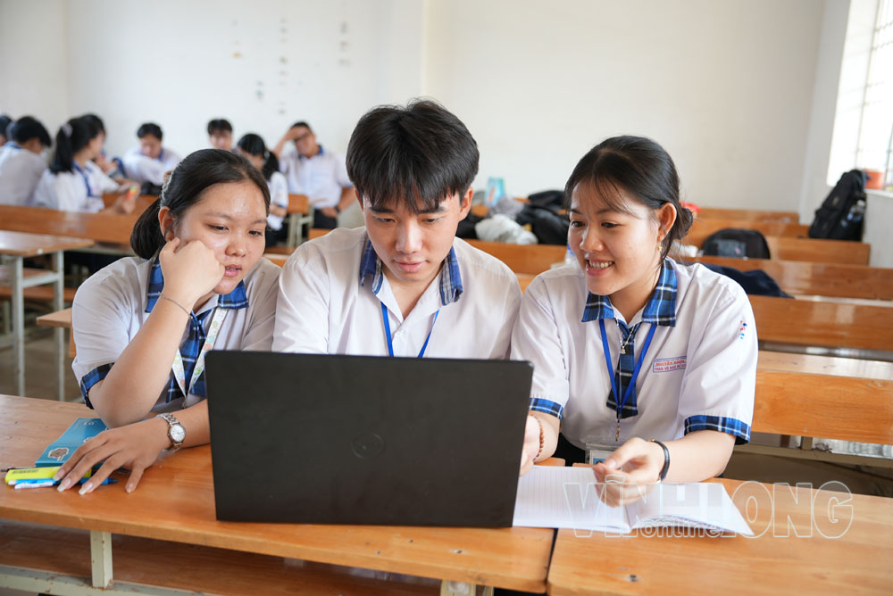 Khi được chủ động tham gia và hợp tác, học sinh Trường THPT Nguyễn Đáng có thêm hứng thú, tự tin trong học tập.

