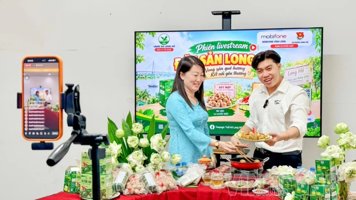 Livestream quảng bá đặc sản địa phương