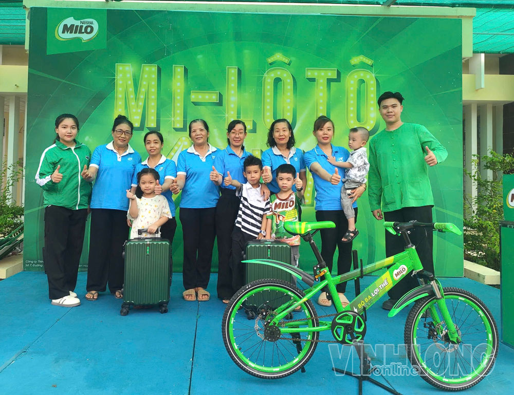 Nhãn hàng Milo đồng hành cùng Hội LHPN tỉnh trong công tác chăm lo, bảo vệ phụ nữ, trẻ em.

