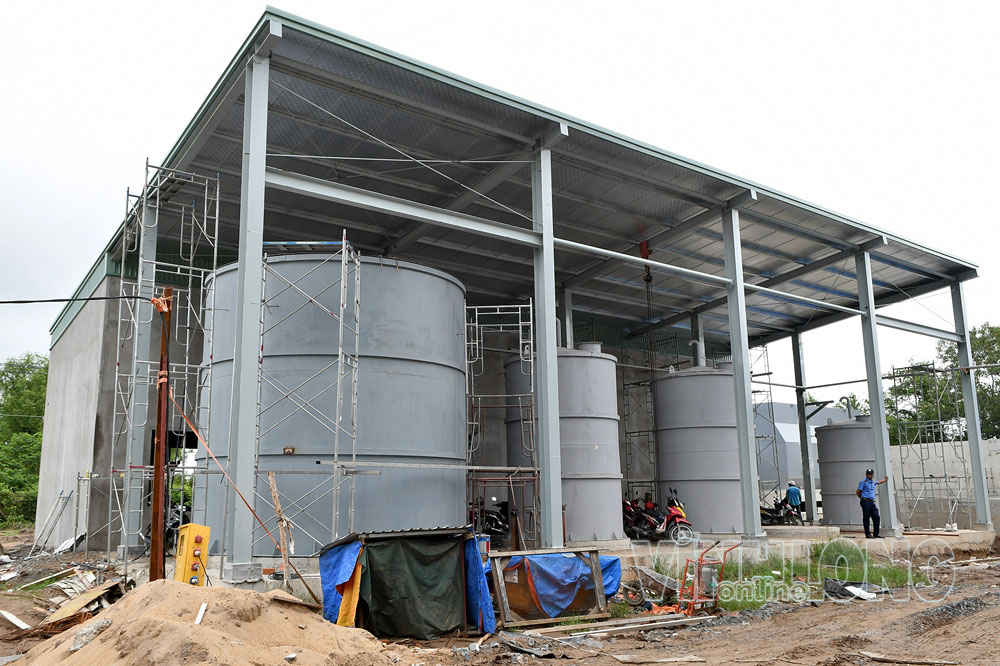 Khu khử khoáng dần hoàn thiện.