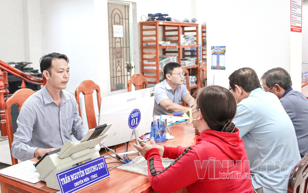 Trung tâm Phục vụ hành chính công xã An Bình hoạt động hiệu quả, đáp ứng nhu cầu giải quyết thủ tục hành chính cho người dân.

