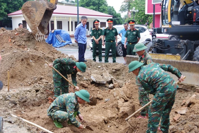 Phát hiện, quy tập thêm 6 hài cốt liệt sĩ tại khu phố Thành Cổ, Quảng Trị