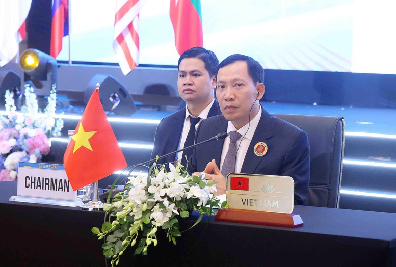 Thượng tướng Lê Văn Tuyến, Thứ trưởng Bộ Công an chủ trì phiên toàn thể của hội nghị - Ảnh: Kiên Phạm