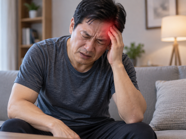 Khi huyết áp tăng quá cao, một số người bệnh sẽ bị đau đầu, đau mắt hoặc giảm thị lực.

ẢNH MINH HỌA: N.Quý tạo từ ChatGPT

