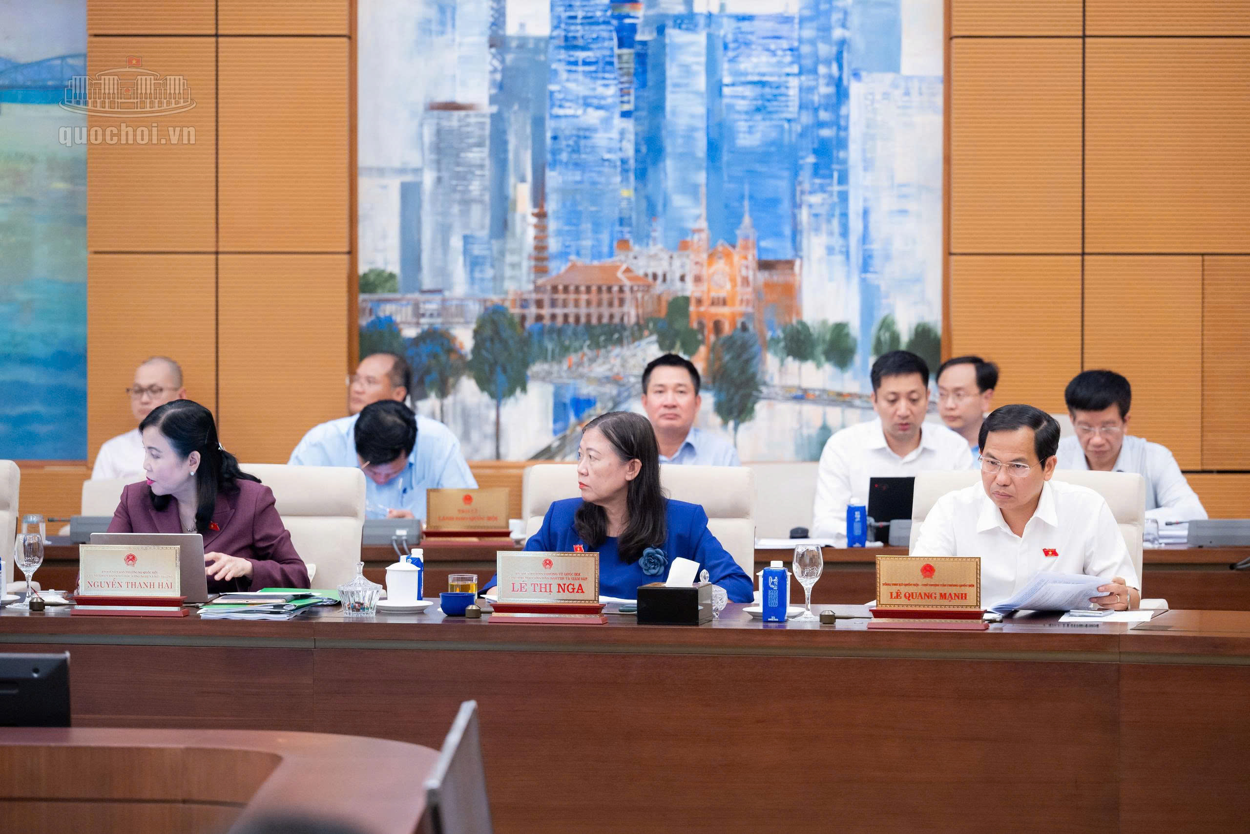 Phiên họp của Ủy ban Thường vụ Quốc hội chiều 24/9.
ẢNH: QUỐC HỘI