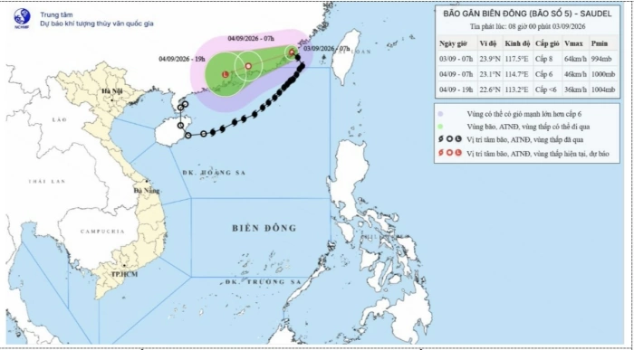 Cảnh báo biển động, sóng cao đến 3m ở vùng biển ngoài khơi