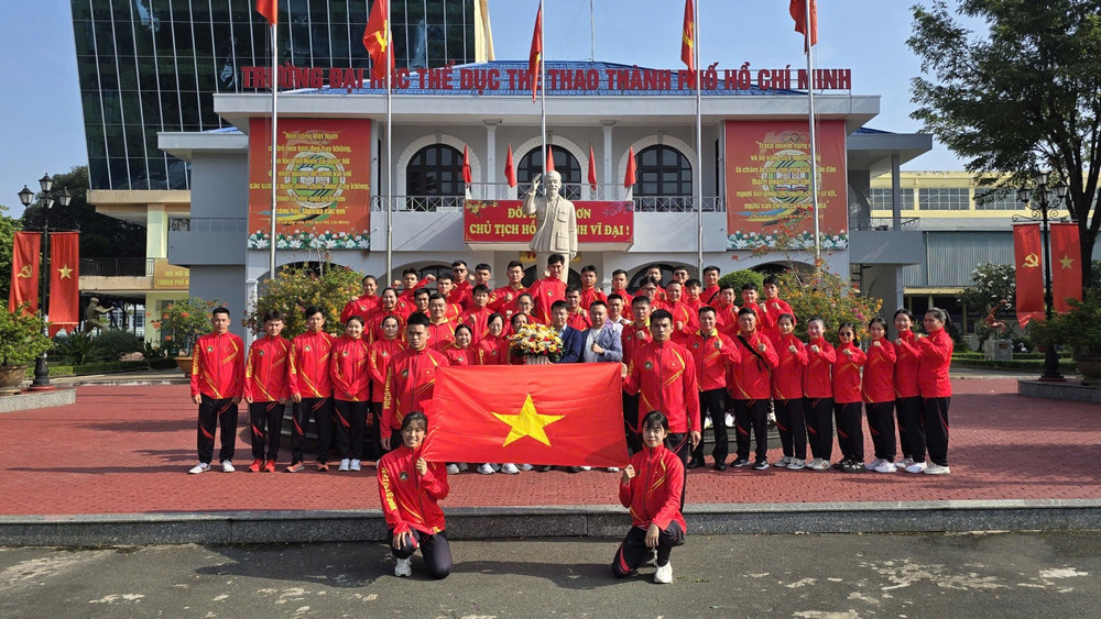 Đoàn võ cổ truyền Việt Nam xuất quân tham dự Cervia 2026. (Ảnh: MG)
