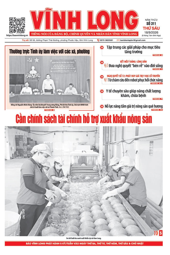Mời bạn đọc xem báo in số 311 thứ sáu ngày 18/9/2026