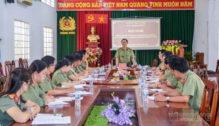 Tăng cường kiểm tra, giám sát, xây dựng lực lượng Công an trong sạch, vững mạnh