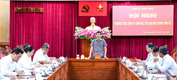 Phó Bí thư Thường trực Tỉnh ủy làm việc với Ban Nội chính Tỉnh ủy