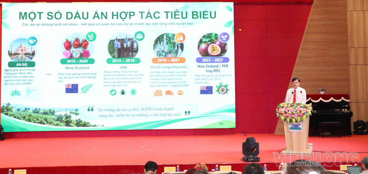 Đại biểu trình bày nhiều tham luận về định hướng, cơ hội thúc đẩy hợp tác quốc tế trong nghiên cứu và đổi mới sáng tạo.
