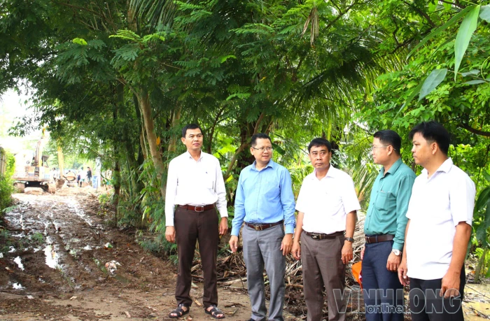 Kiểm tra kết quả, tiến độ thực hiện các tiêu chí nông thôn mới tại xã An Bình