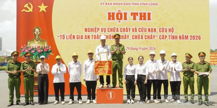 Xã Hùng Hòa đạt giải nhất hội thi “Tổ liên gia an toàn phòng cháy, chữa cháy”