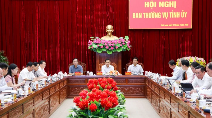 Hội nghị Ban Thường vụ Tỉnh ủy cho ý kiến nội dung theo quy chế làm việc