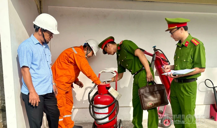 Kiểm tra chuyên đề phòng cháy, chữa cháy và cứu nạn, cứu hộ đối với các cơ sở năng lượng