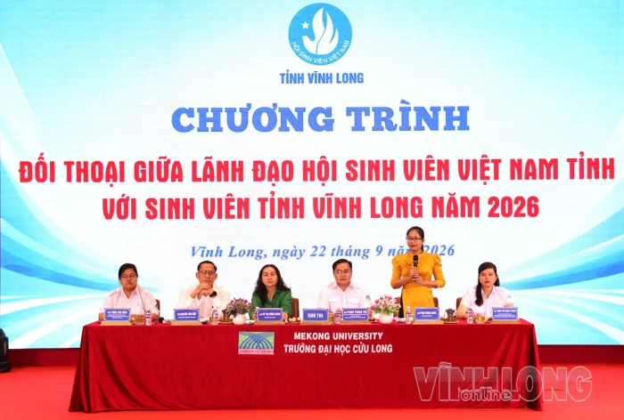 Chương trình đối thoại giữa lãnh đạo Hội Sinh viên Việt Nam tỉnh và sinh viên tỉnh