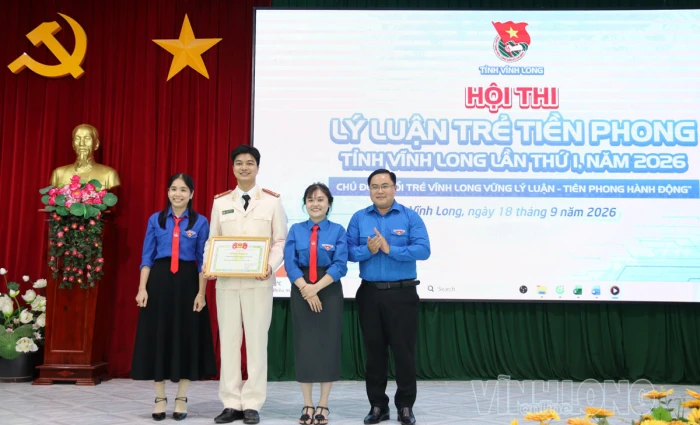 Xã Đoàn Song Phú đạt giải nhất Hội thi “Lý luận trẻ tiền phong” tỉnh Vĩnh Long lần thứ I