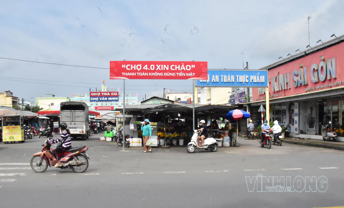 Xã Trà Cú triển khai mô hình chợ 4.0.