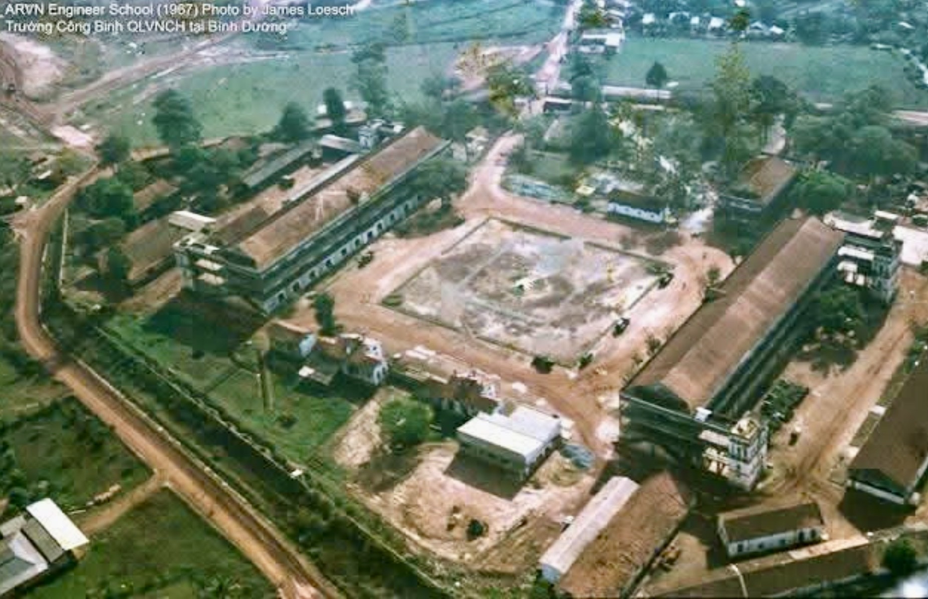Khu vực Thành Công binh trước đây.
ẢNH: TƯ LIỆU LỊCH SỬ LƯU GIỮ TẠI Trường sĩ quan Công binh