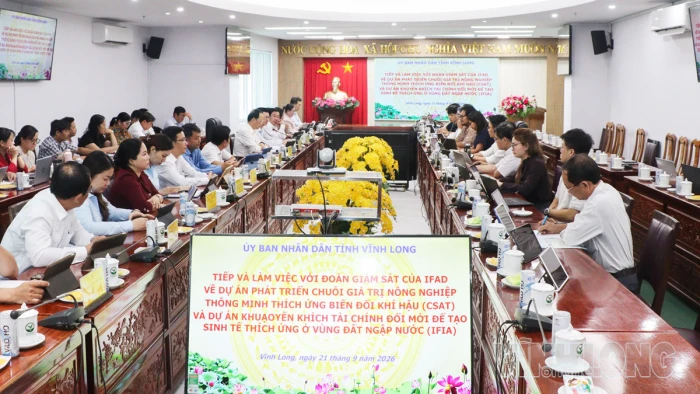 Phó Chủ tịch UBND tỉnh Nguyễn Trúc Sơn làm việc với Đoàn Giám sát của IFAD