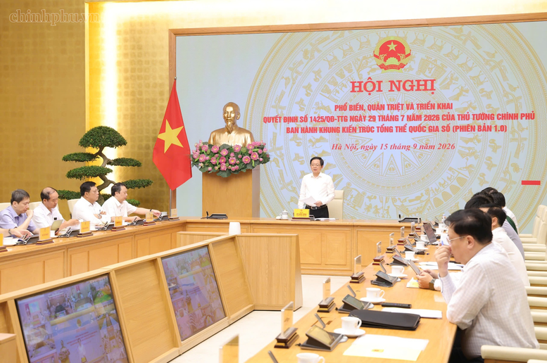 Hội nghị phổ biến, quán triệt và triển khai Quyết định số 1425/QĐ-TTg - Ảnh: chinhphu.vn/Gia Huy