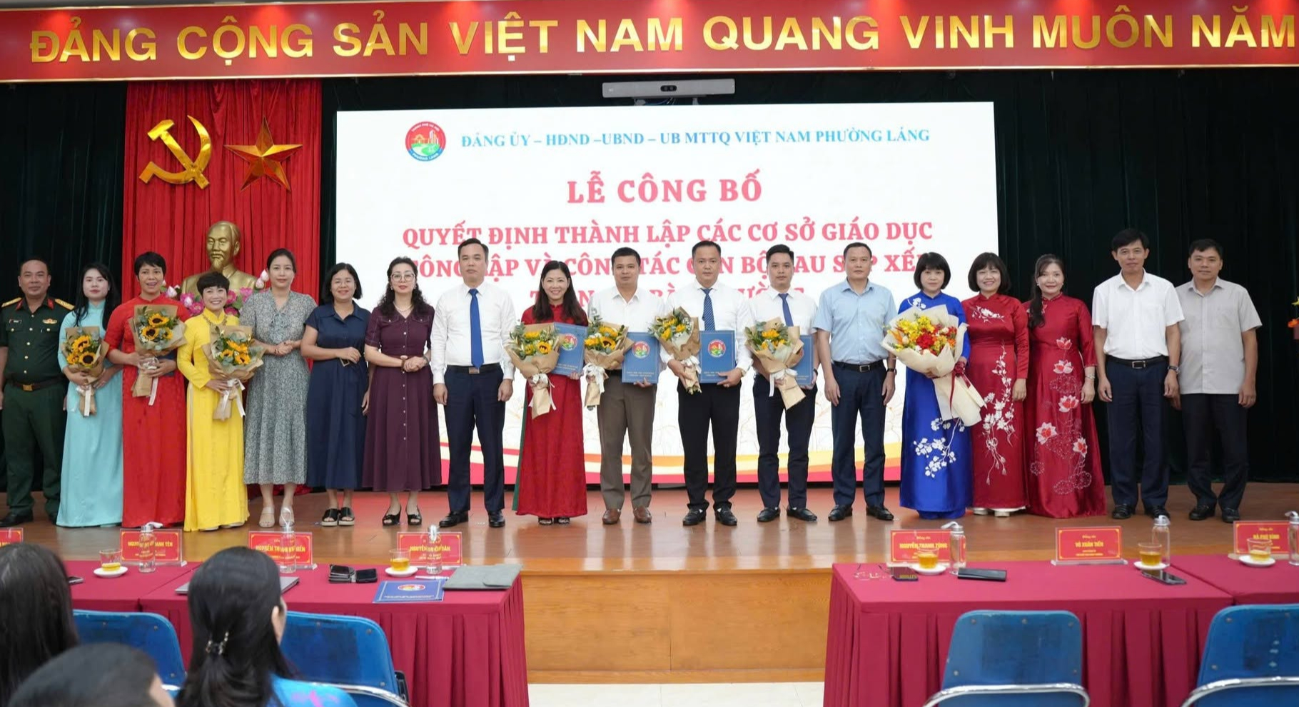 Dự kiến thay đổi phụ cấp chức vụ với hiệu trưởng, hiệu phó sau sắp xếp trường học.
ẢNH: UBND P.LÁNG