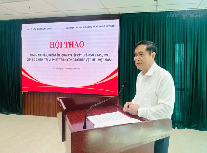 Kết luận số 83-KL/TW: Chuyển từ lợi thế tài nguyên sang làm chủ công nghệ vật liệu
