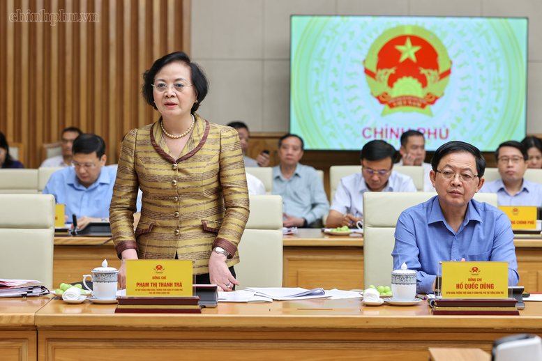 Phó Thủ tướng Phạm Thị Thanh Trà, Phó Thủ tướng Hồ Quốc Dũng dự Hội nghị - Ảnh: chinhphu.vn/Nhật Bắc


