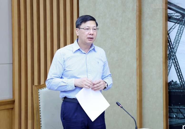 Phó Chủ nhiệm Văn phòng Chính phủ Phạm Mạnh Cường phát biểu - Ảnh: chinhphu.vn/Gia Huy

