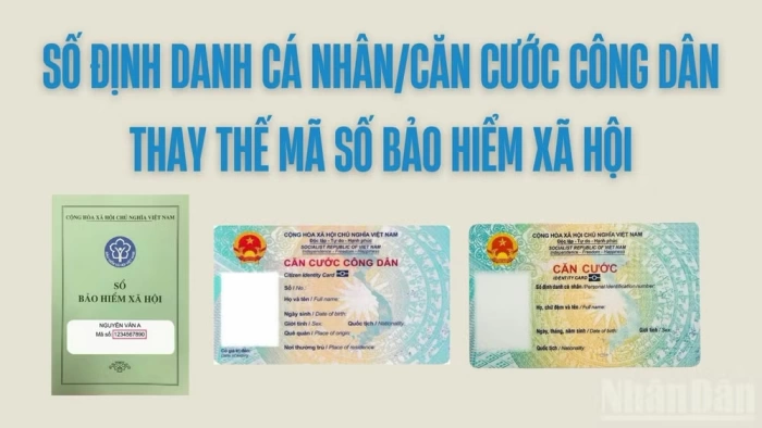 Từ ngày 1/9: Số định danh cá nhân/căn cước công dân thay mã số bảo hiểm xã hội