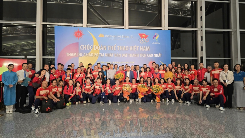 Đoàn thể thao Việt Nam phấn đấu giành 4 HCV tại ASIAD 20.

Ảnh: Bùi Lượng

