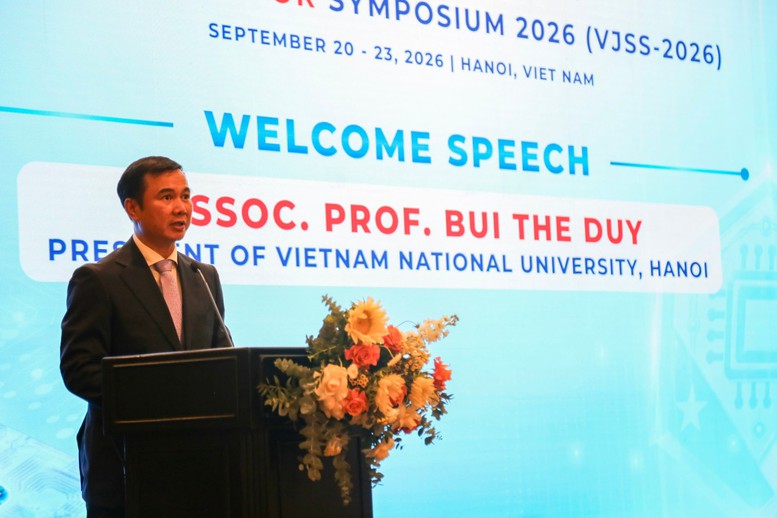 Giám đốc ĐHQGHN Bùi Thế Duy: Bán dẫn là một trong những lĩnh vực công nghệ chiến lược được ĐHQGHN ưu tiên đầu tư - Ảnh: chinhphu.vn/Thu Trang

