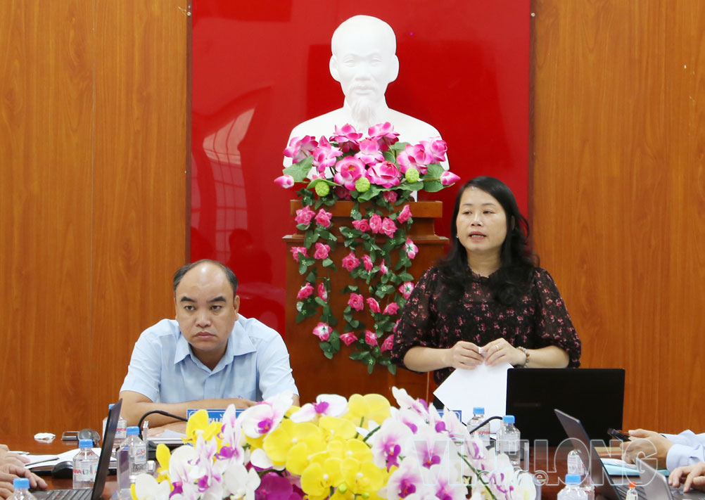 Đồng chí Thân Thị Ngọc Kiều phát triển kết luận buổi giám sát.