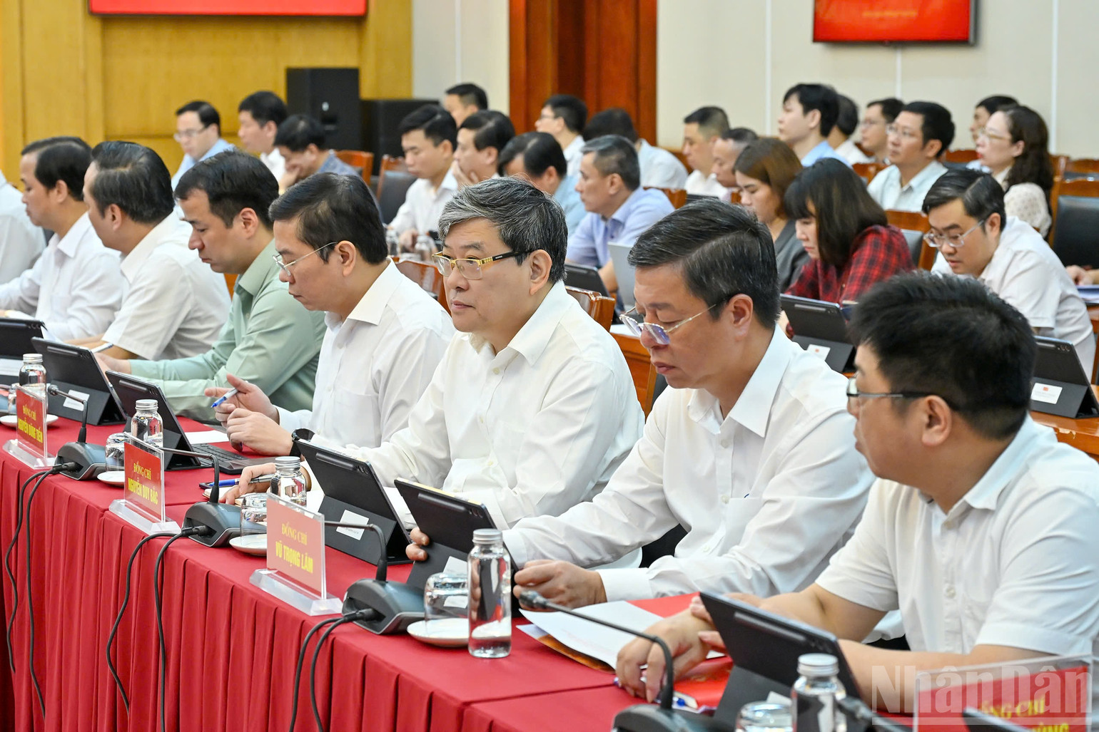 Các đại biểu dự phiên họp thứ 5 của Ban Chỉ đạo. (Ảnh: THỦY NGUYÊN)
