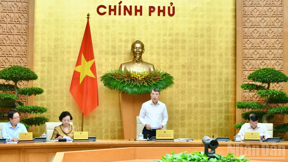 Thủ tướng Lê Minh Hưng yêu cầu các bộ, ngành, địa phương quyết tâm tiếp tục giữ ổn định kinh tế vĩ mô, kiểm soát lạm phát, bảo đảm các cân đối lớn. (Ảnh: THANH GIANG)