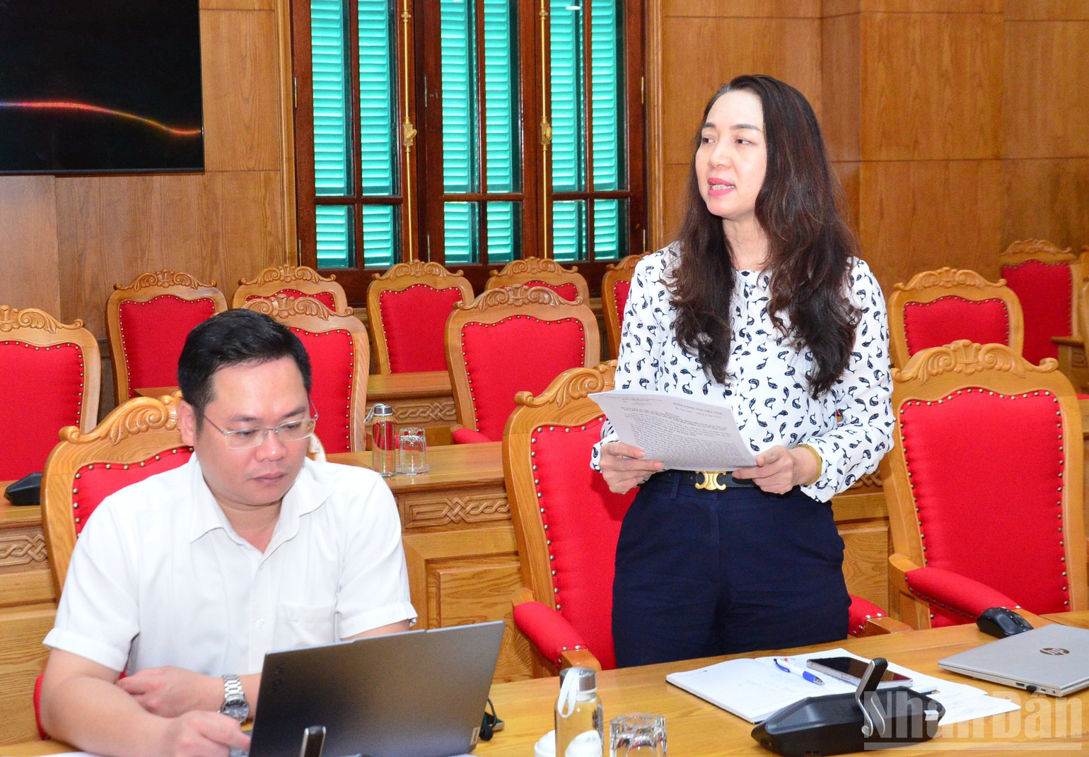 Đại biểu thảo luận tại hội nghị. (Ảnh: PHẠM CƯỜNG)