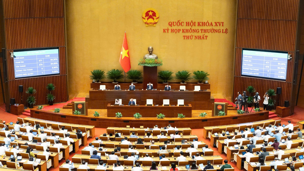 Quốc hội biểu quyết thông qua Luật sửa đổi, bổ sung một số điều của Luật Trách nhiệm bồi thường của Nhà nước, có hiệu lực thi hành từ ngày 1/3/2027. (Ảnh: TL)
