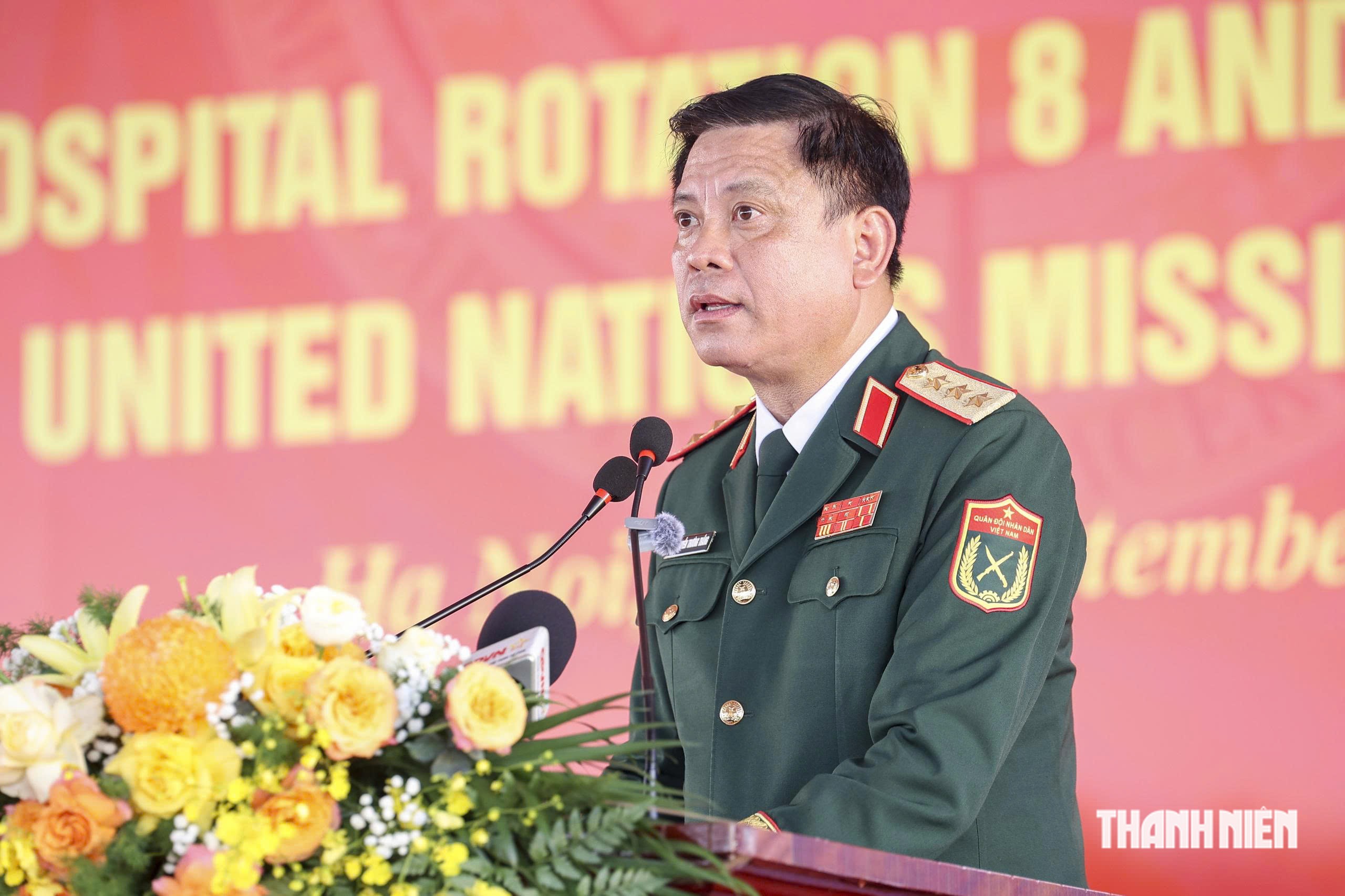 Thượng tướng Nguyễn Trường Thắng phát biểu giao nhiệm vụ.

ẢNH: TUẤN MINH

