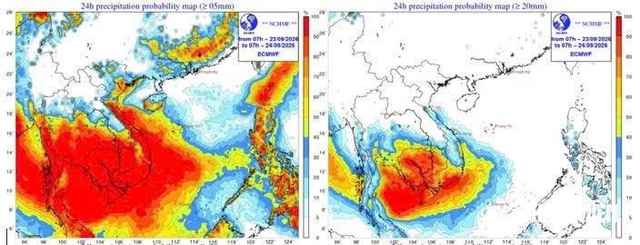 Vùng xoáy thấp trên biển sẽ di chuyển vào đất liền Nam bộ gây mưa lớn diện rộng, trong hôm nay mưa xuất hiện sớm hơn những ngày trước.
NGUỒN: ĐÀI KHÍ TƯỢNG THỦY VĂN NAM BỘ